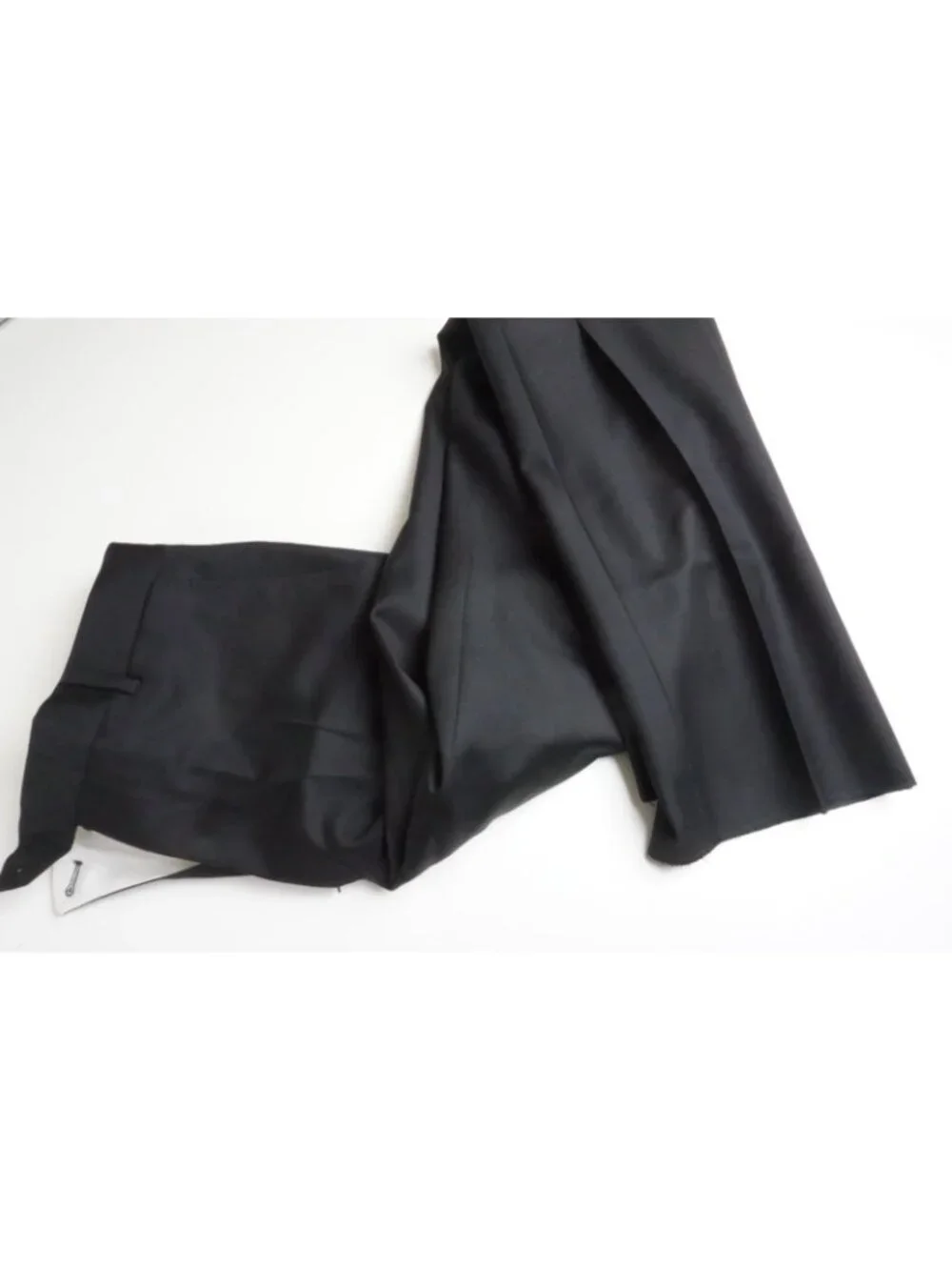 Burberry London Solid Black Wool 2 Pc Suit Jacket Pants Sz 36R BRAND NEW